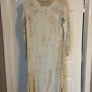 Freshman Beige and Cream Knit Top